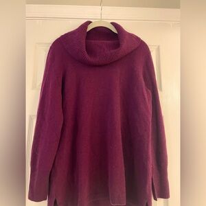 Talbots pure cashmere cowl neck sweater